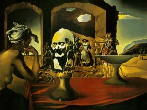 Slave Market with Disappearing Bust of Voltaire - Salvador Dali