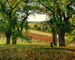 The Chestnut Trees at Osny - Camille Pissarro
