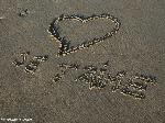Ho scritto t'amo sulla sabbia
