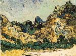 Wallpaper Mountains at Saint-Remy - Vincent Van Gogh