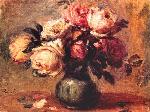 Wallpaper Roses in a Vase - Pierre-Auguste Renoir