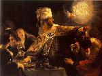 Wallpaper The Feast of Belshazzar - Rembrandt