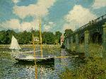 Wallpaper The Highway Bridge at Argenteuil - Claude Monet