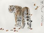 Wallpaper Asian tiger